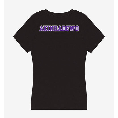Northwestern State - NCAA Men's Track & Field : Dan Akinradewo - Women's V-Neck T-Shirt-1