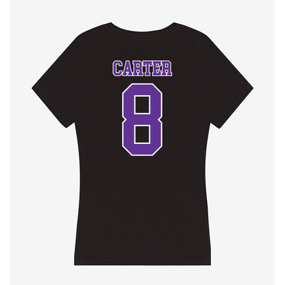 Northwestern State - NCAA Football : Luke Carter - Women's V-Neck T-Shirt-1
