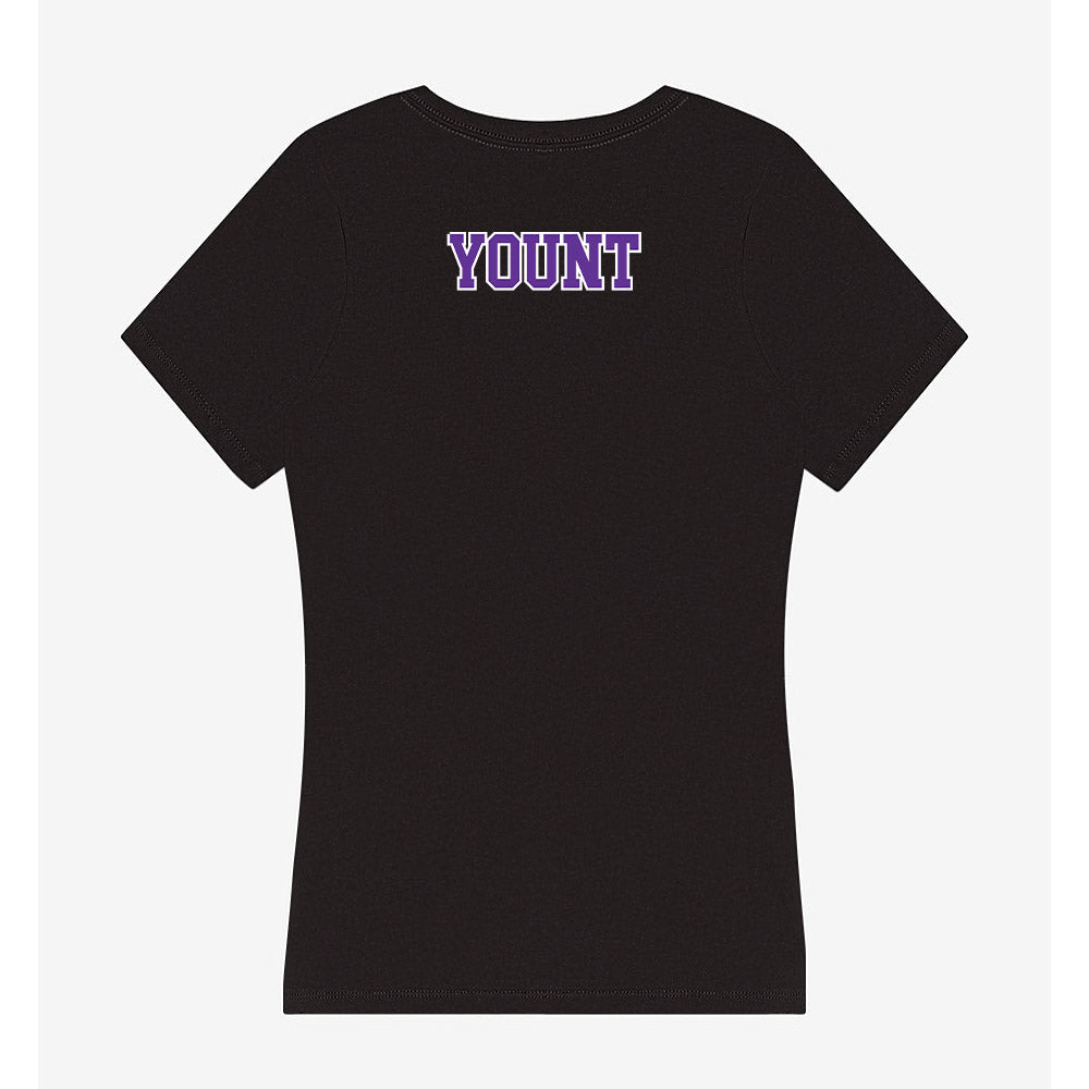 Northwestern State - NCAA Men's Track & Field : Joseph Yount - Women's V-Neck T-Shirt-1
