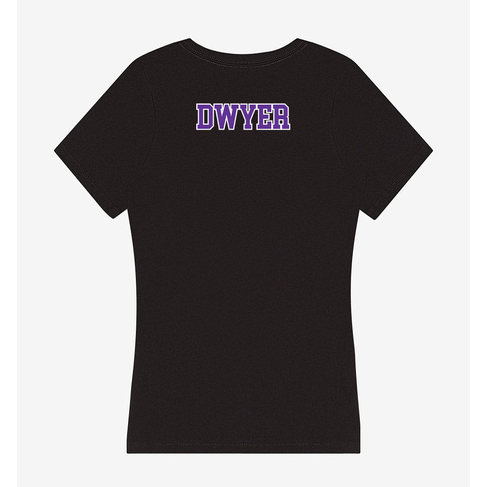Northwestern State - NCAA Women's Track & Field : Rushana Dwyer - Women's V-Neck T-Shirt-1