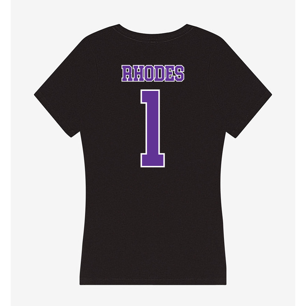 Northwestern State - NCAA Football : Dylan Rhodes - Women's V-Neck T-Shirt-1