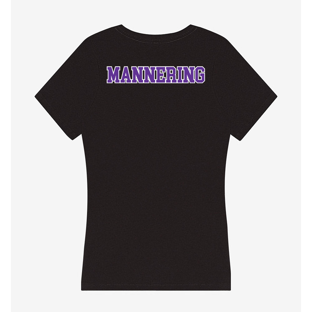 Northwestern State - NCAA Women's Track & Field : Margaret Mannering - Women's V-Neck T-Shirt-1