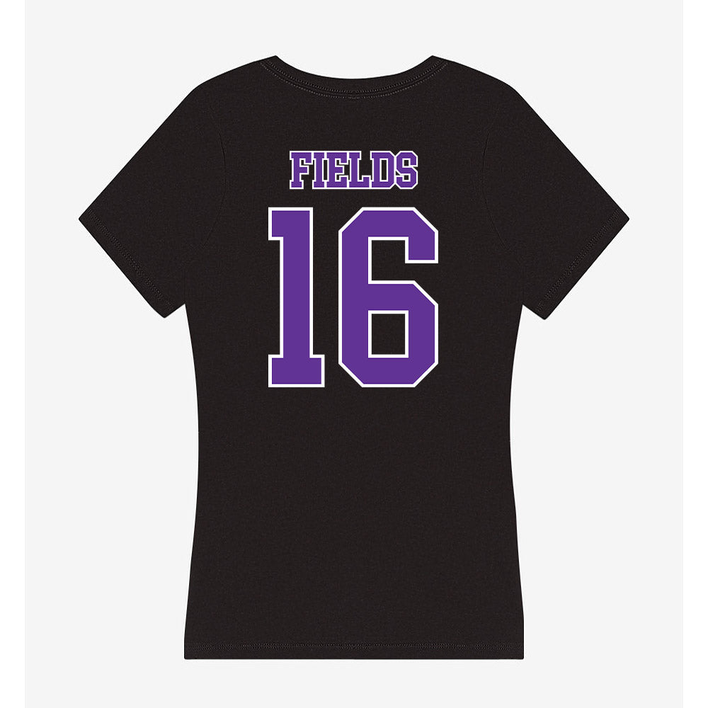 Northwestern State - NCAA Football : Andrew Fields - Women's V-Neck T-Shirt-1