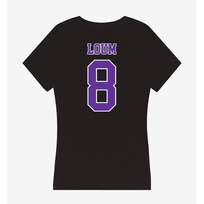 Northwestern State - NCAA Men's Basketball : Moustapha Loum - Women's V-Neck T-Shirt-1