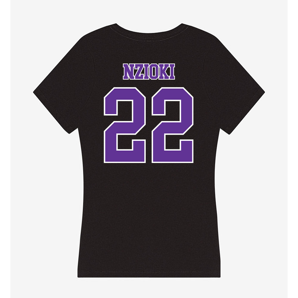 Northwestern State - NCAA Women's Volleyball : Olivia Nzioki - Women's V-Neck T-Shirt-1