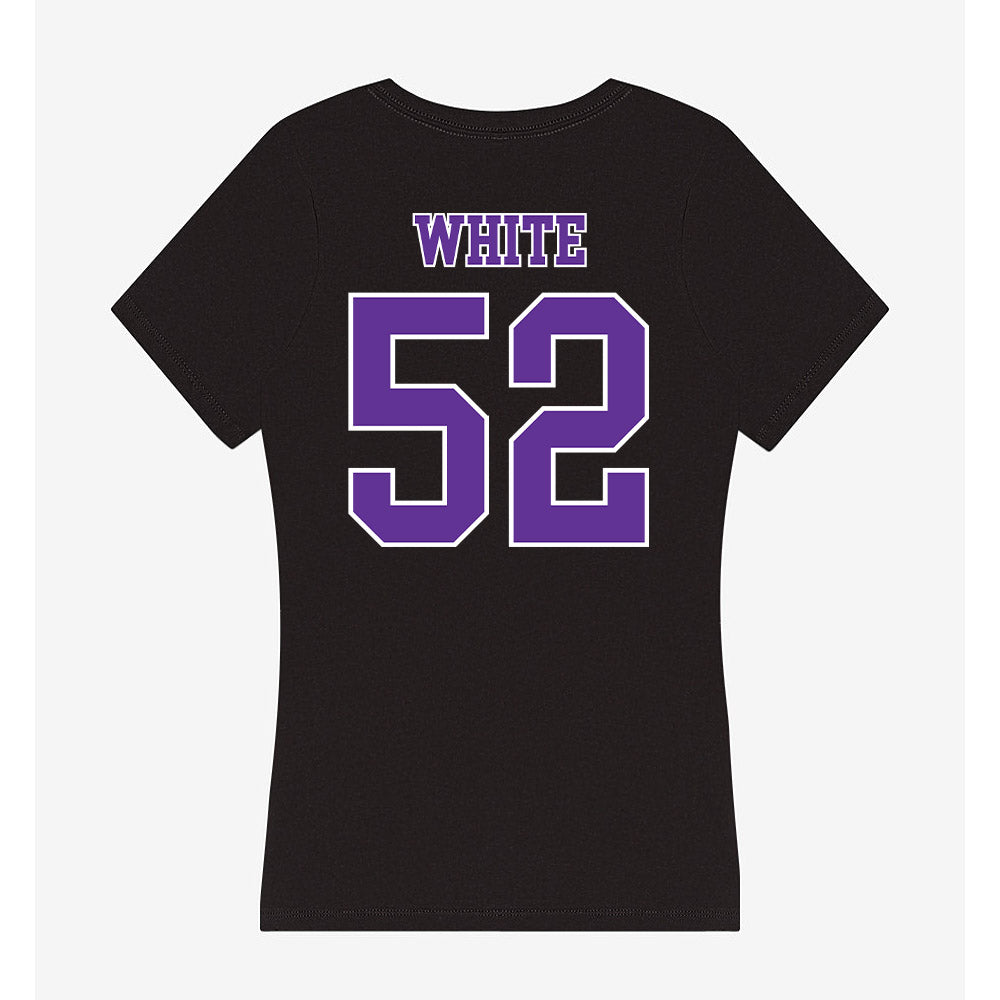 Northwestern State - NCAA Baseball : Carter White - Women's V-Neck T-Shirt-1