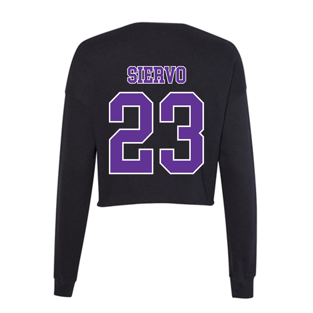Northwestern State - NCAA Baseball : Joe Siervo - Women's Cropped Crew Fleece-1