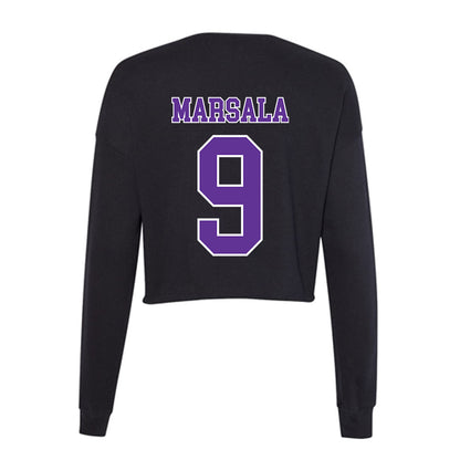 Northwestern State - NCAA Baseball : Thomas Marsala - Women's Cropped Crew Fleece-1