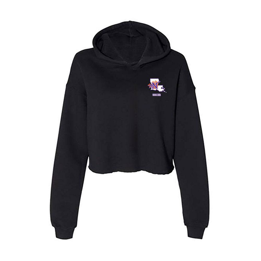 Northwestern State - NCAA Women's Soccer : Jaida Tucker - Women's Crop Fleece Hooded Sweatshirt-0