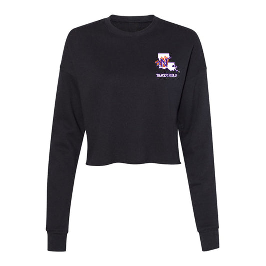Northwestern State - NCAA Men's Track & Field : Joseph Yount - Women's Cropped Crew Fleece-0