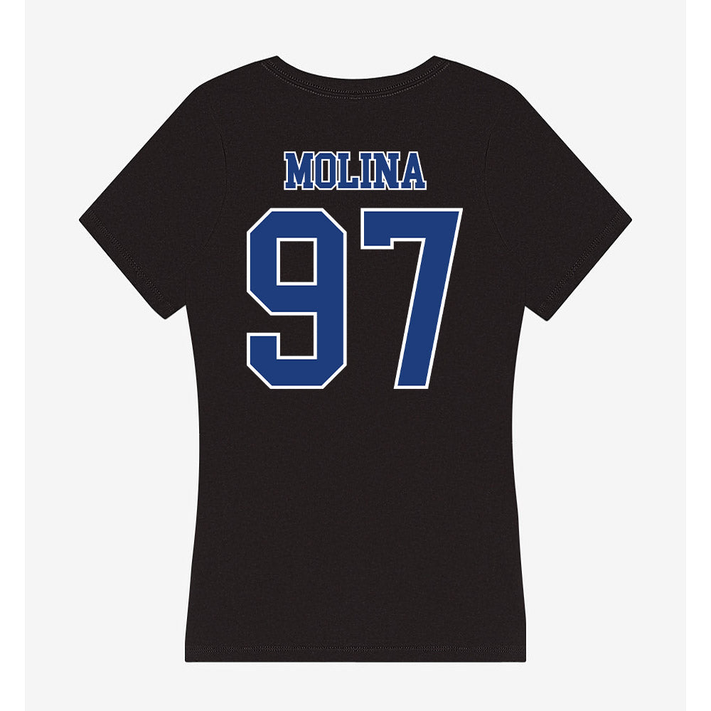McNeese State - NCAA Football : Jacob Molina - Women's V-Neck T-Shirt-1