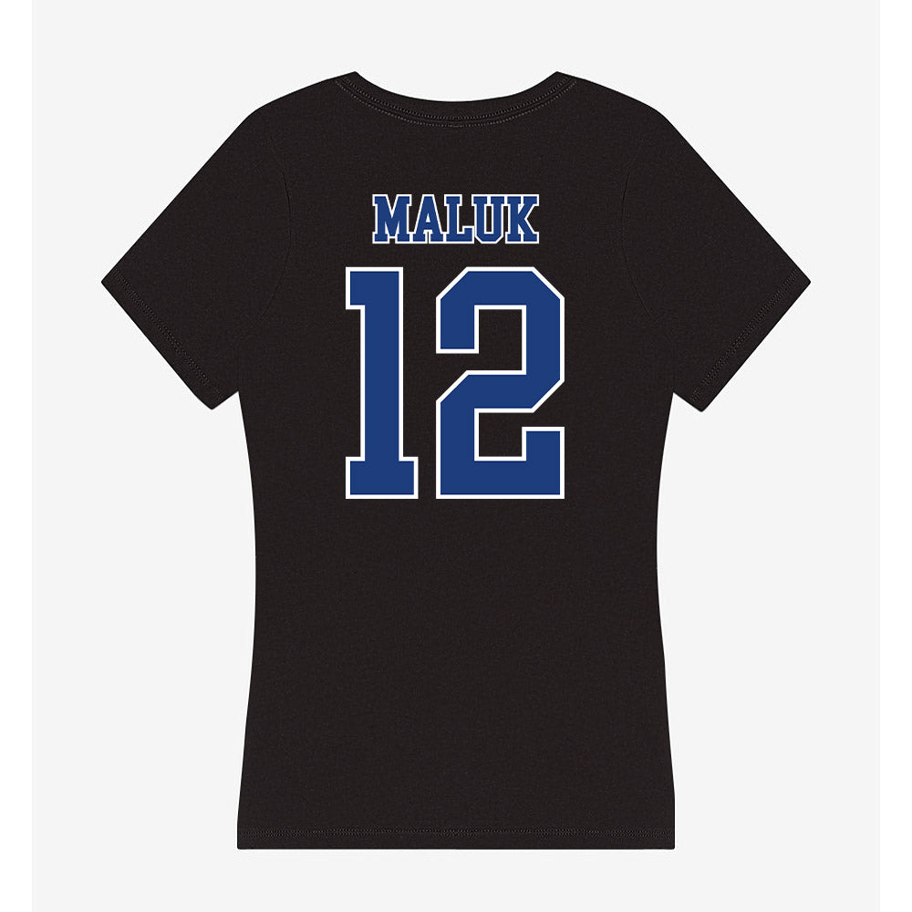 McNeese State - NCAA Men's Basketball : Alier Maluk - Women's V-Neck T-Shirt-1