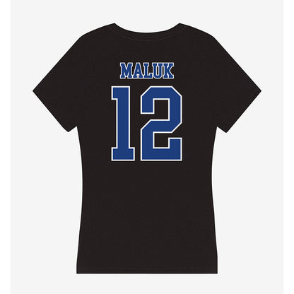 McNeese State - NCAA Men's Basketball : Alier Maluk - Women's V-Neck T-Shirt-1