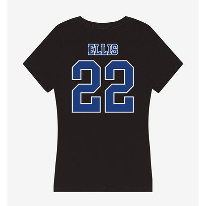 McNeese State - NCAA Women's Basketball : Kiayra Ellis - Women's V-Neck T-Shirt-1
