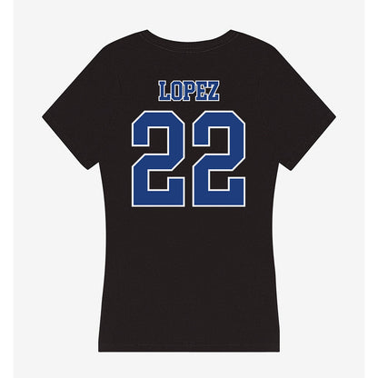 McNeese State - NCAA Baseball : Viggo Lopez - Women's V-Neck T-Shirt-1