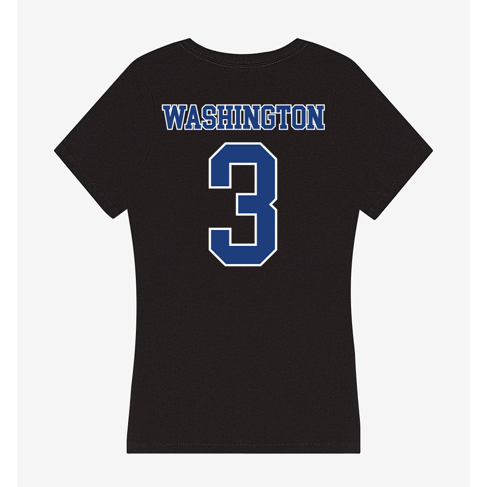 McNeese State - NCAA Women's Basketball : Allasia Washington - Women's V-Neck T-Shirt-1