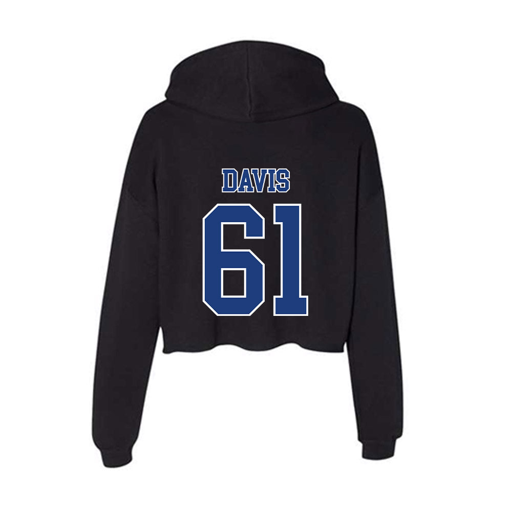 McNeese State - NCAA Football : Dawson Davis - Women's Crop Fleece Hoodie-1