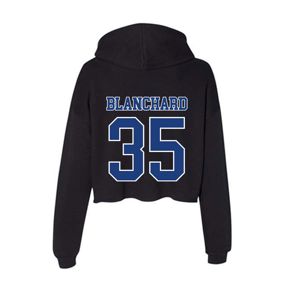 McNeese State - NCAA Baseball : Garett Blanchard - Women's Crop Fleece Hoodie-1