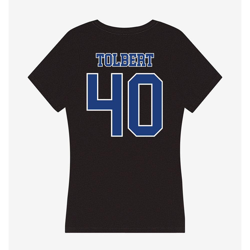 McNeese State - NCAA Baseball : Roman Tolbert - Women's V-Neck T-Shirt-1