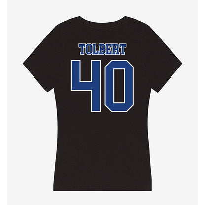 McNeese State - NCAA Baseball : Roman Tolbert - Women's V-Neck T-Shirt-1