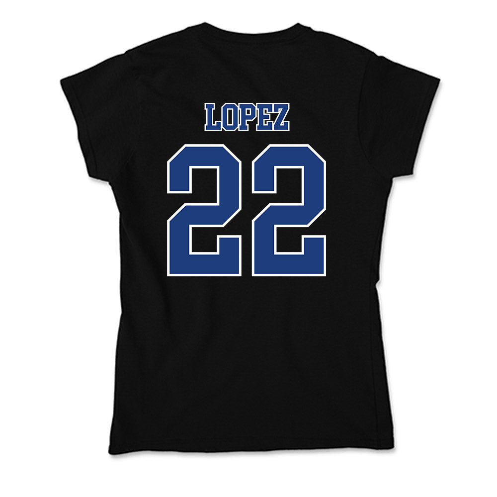 McNeese State - NCAA Baseball : Viggo Lopez - Soft Style Women’s T-Shirt-1