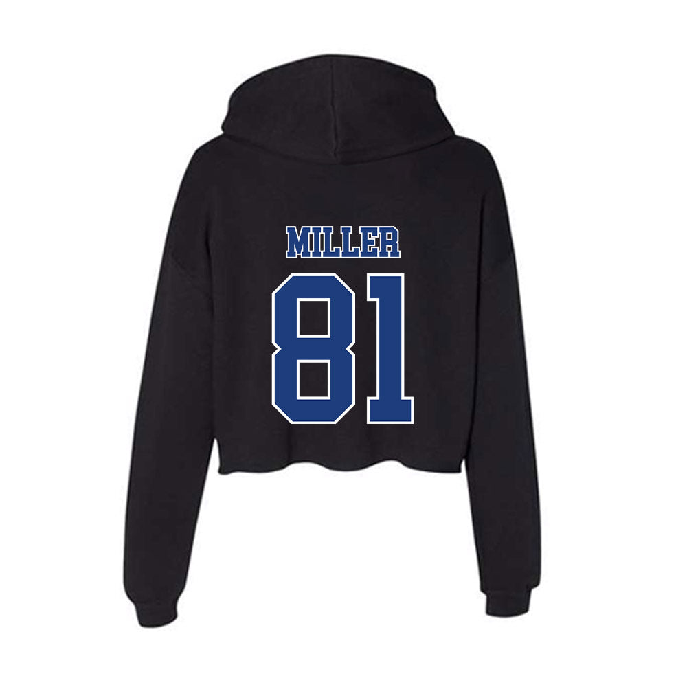McNeese State - NCAA Baseball : Jairus Miller - Women's Crop Fleece Hoodie-1