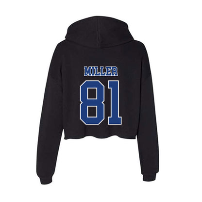 McNeese State - NCAA Baseball : Jairus Miller - Women's Crop Fleece Hoodie-1