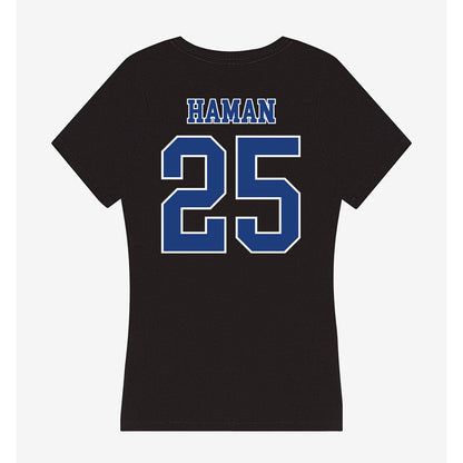 McNeese State - NCAA Football : Trevor Haman - Women's V-Neck T-Shirt-1
