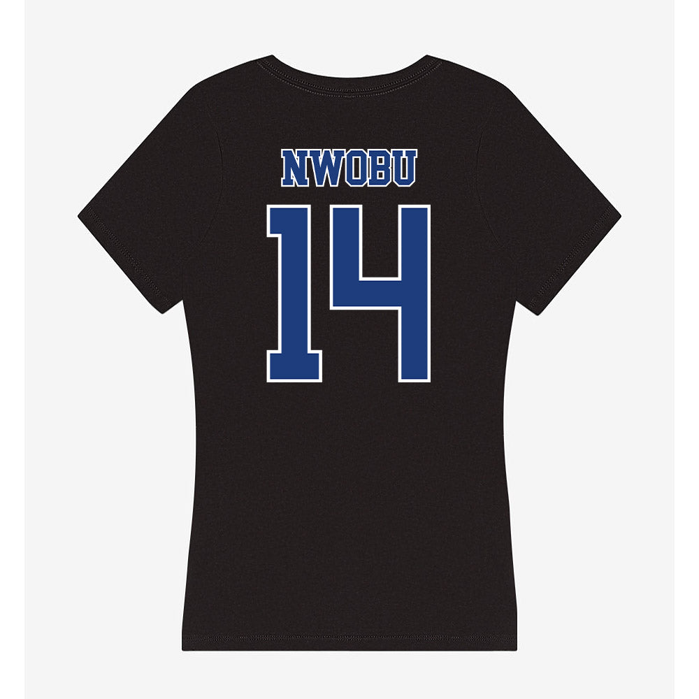 McNeese State - NCAA Football : Ikenna Nwobu - Women's V-Neck T-Shirt-1