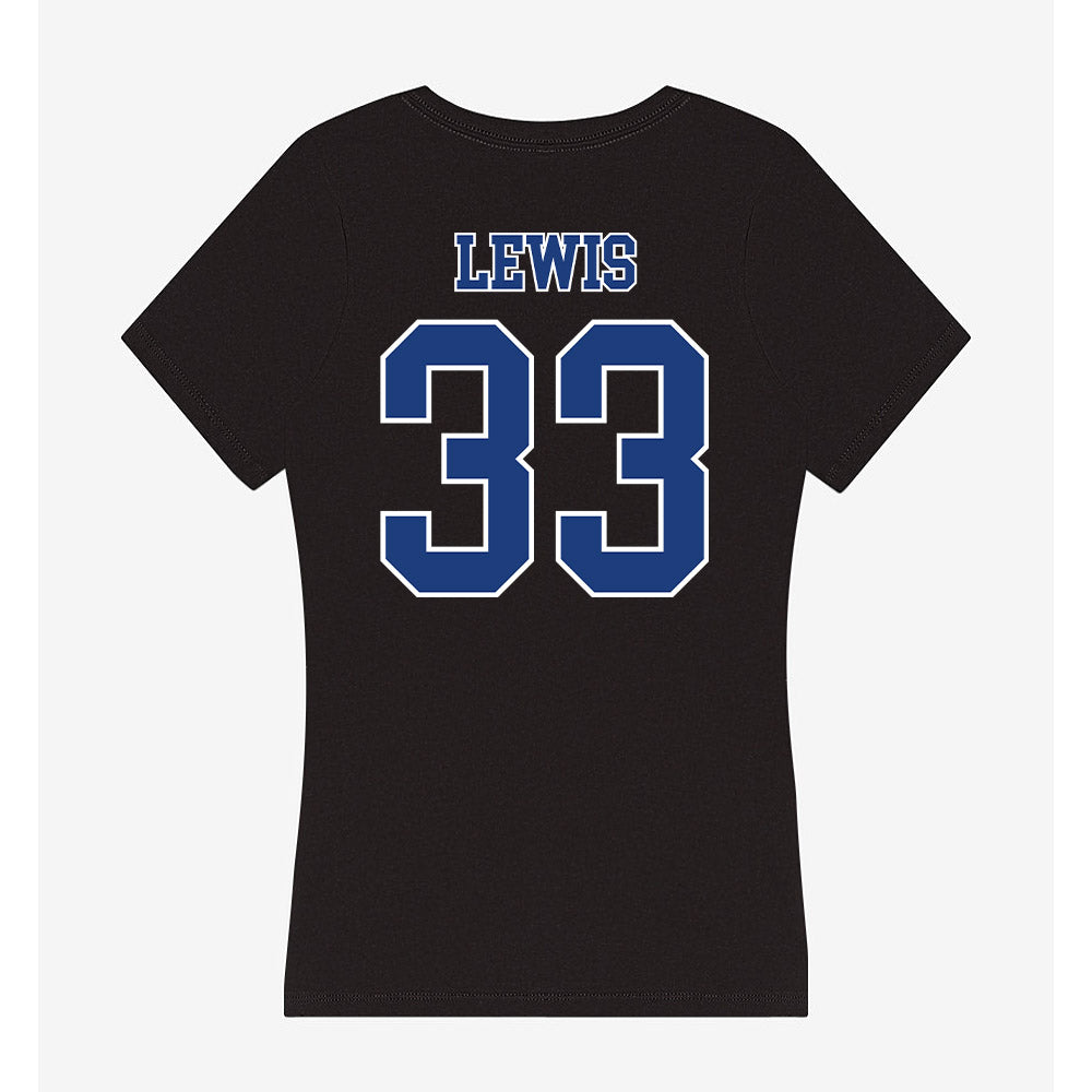 McNeese State - NCAA Football : Sandy Lewis - Women's V-Neck T-Shirt-1