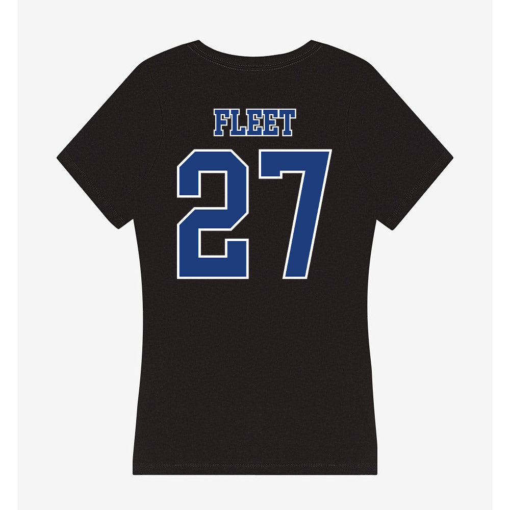 McNeese State - NCAA Football : Kenyatta Fleet - Women's V-Neck T-Shirt-1