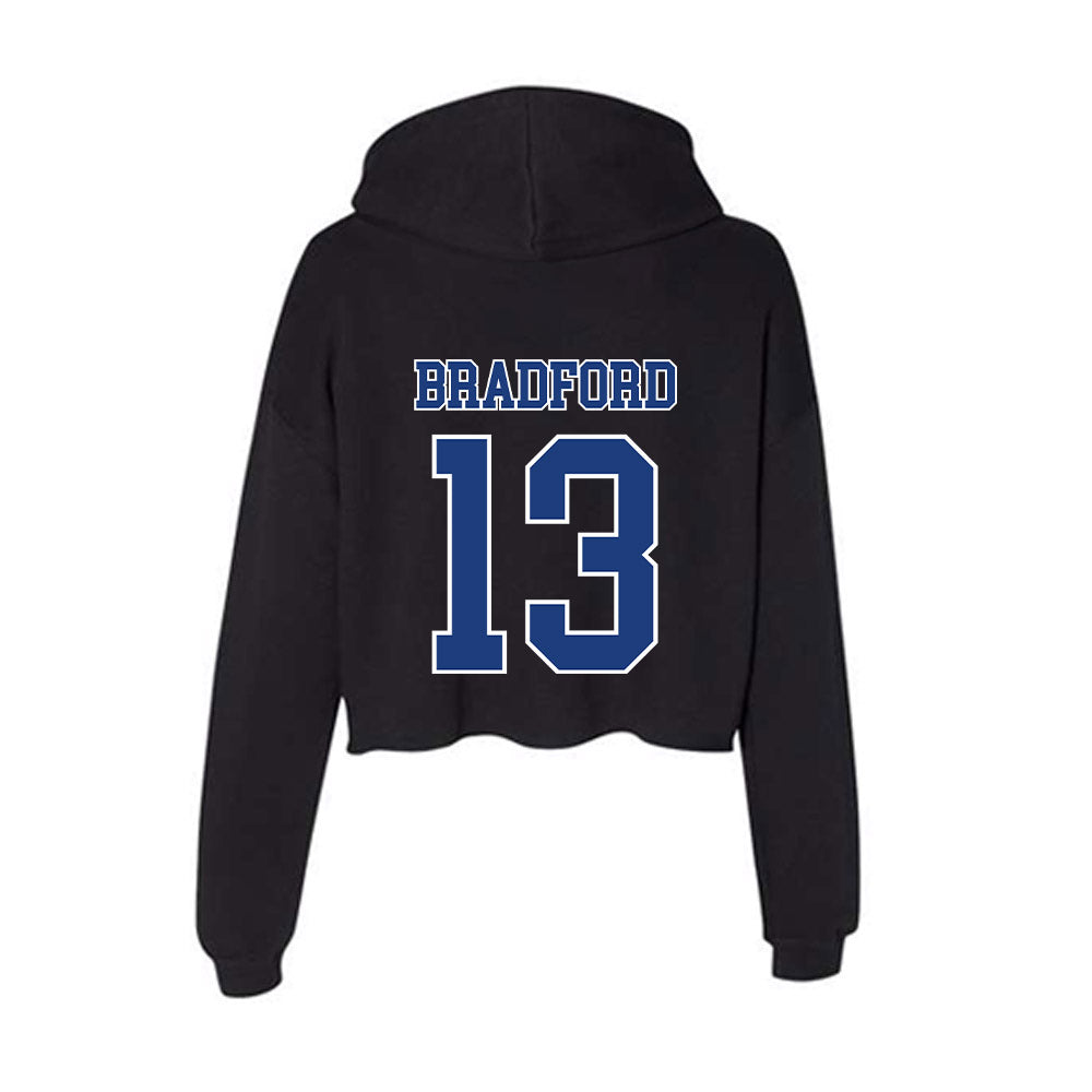 McNeese State - NCAA Football : Trevon Bradford - Women's Crop Fleece Hoodie-1