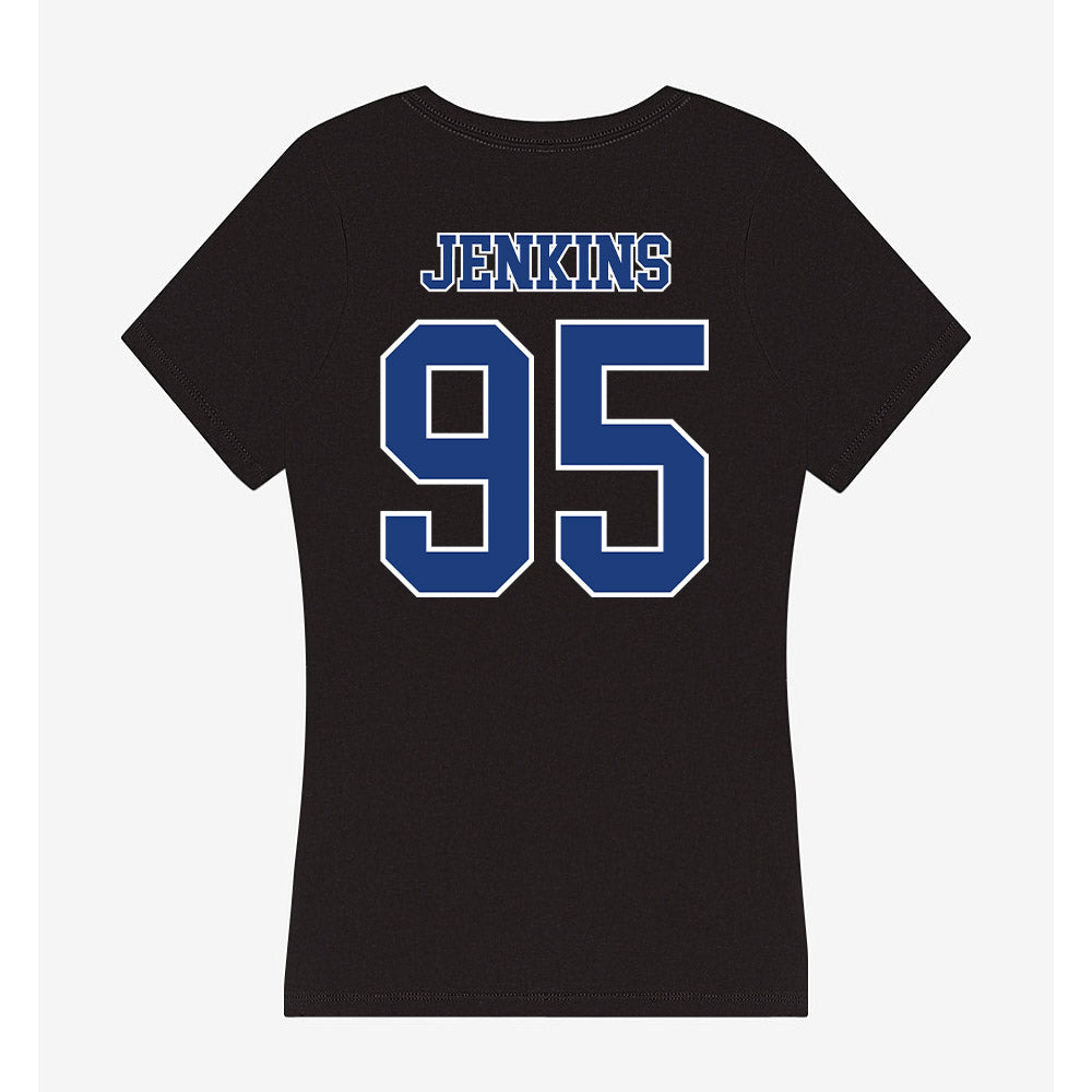 McNeese State - NCAA Football : Roman Jenkins - Women's V-Neck T-Shirt-1