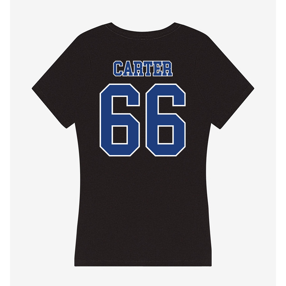 McNeese State - NCAA Football : Ian Carter - Women's V-Neck T-Shirt-1