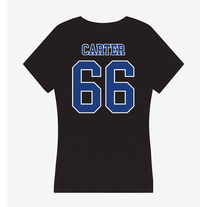McNeese State - NCAA Football : Ian Carter - Women's V-Neck T-Shirt-1