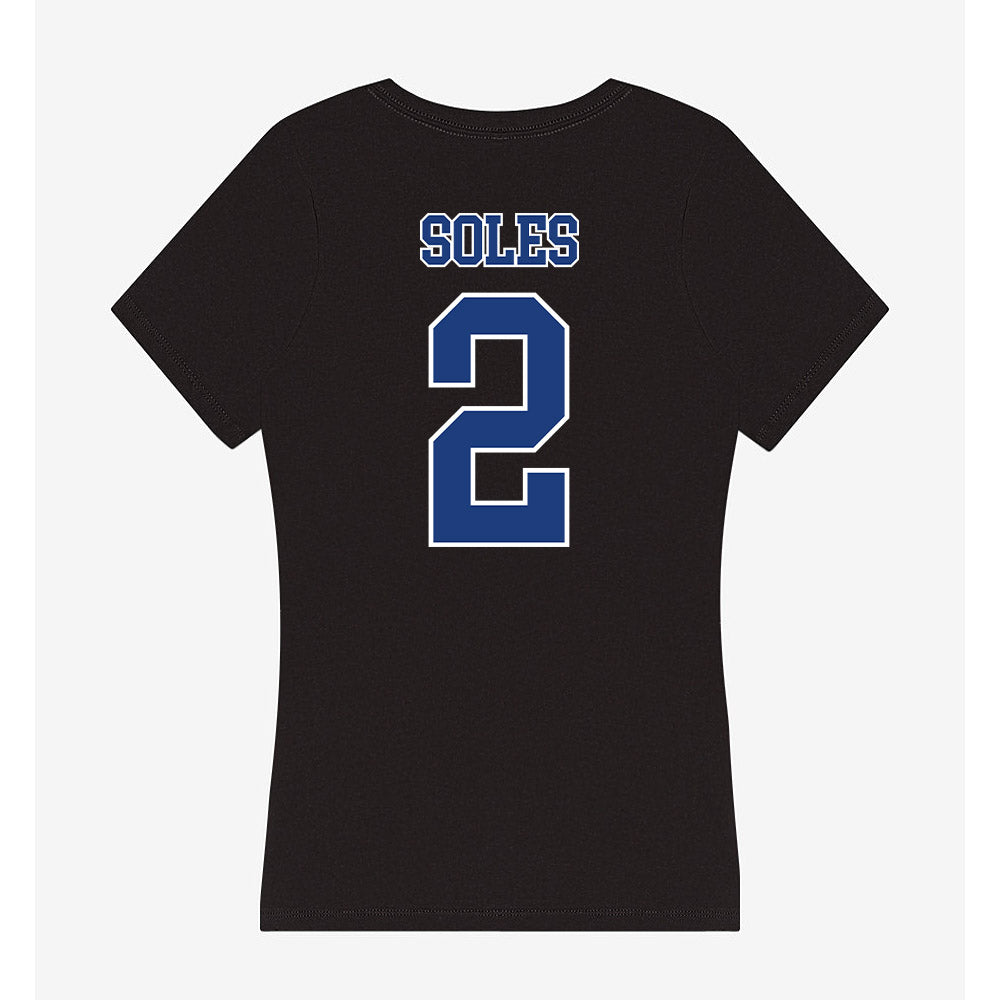 McNeese State - NCAA Women's Volleyball : Harmony Soles - Women's V-Neck T-Shirt-1