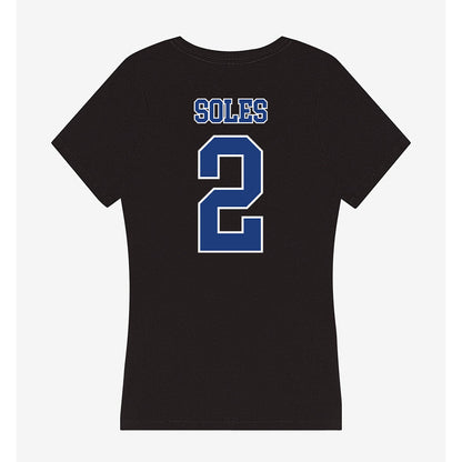 McNeese State - NCAA Women's Volleyball : Harmony Soles - Women's V-Neck T-Shirt-1
