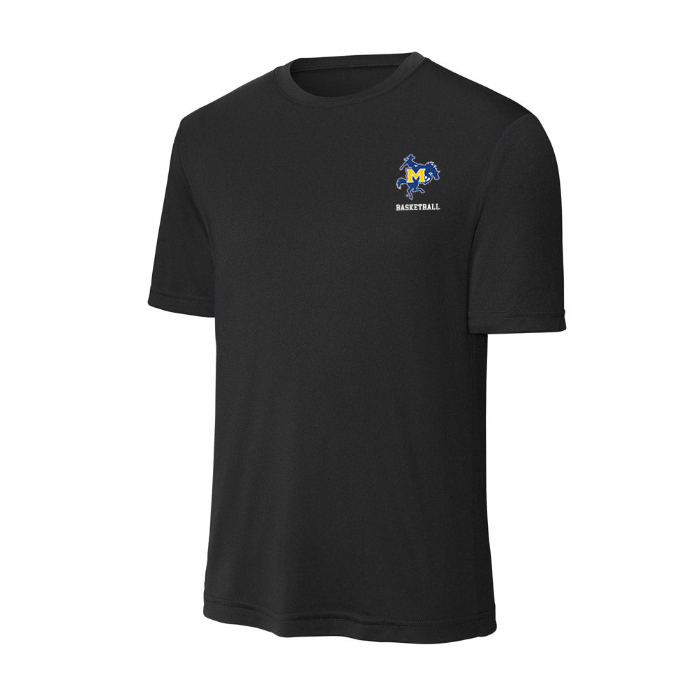 McNeese State - NCAA Men's Basketball : Alier Maluk - Activewear T-Shirt-0