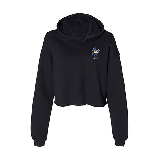 McNeese State - NCAA Women's Soccer : Vitoria Mitre - Women's Crop Fleece Hooded Sweatshirt-0