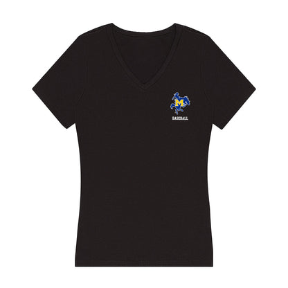 McNeese State - NCAA Baseball : Reese Ashworth - Women's V-Neck T-Shirt-0