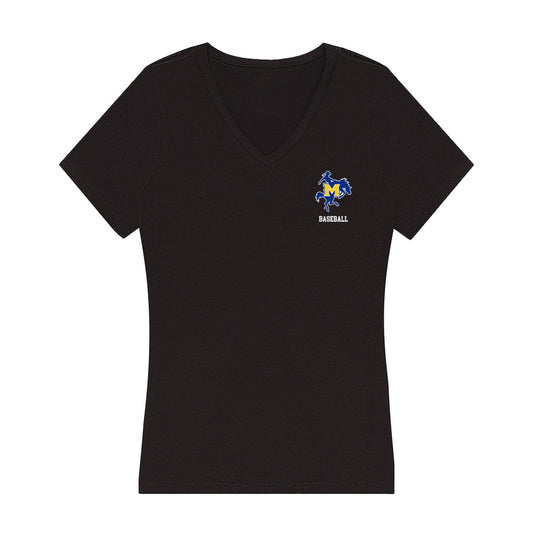 McNeese State - NCAA Baseball : Reese Ashworth - Women's V-Neck T-Shirt-0