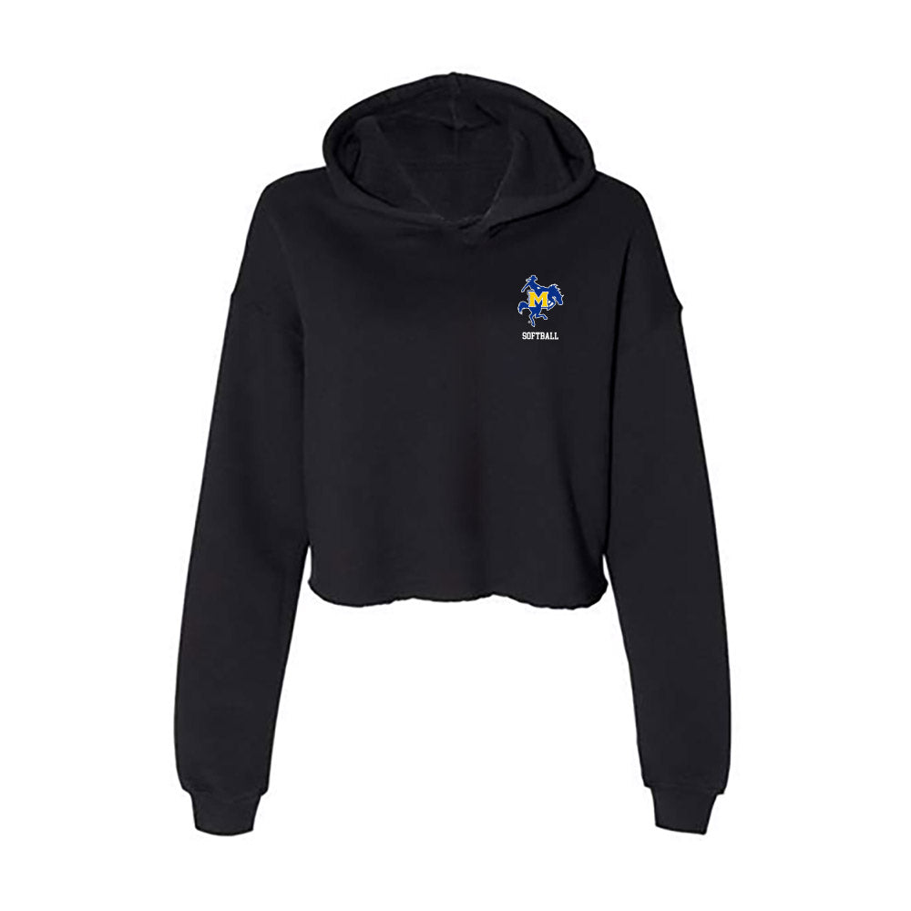 McNeese State - NCAA Softball : Rylee Cloud - Women's Crop Fleece Hoodie-0