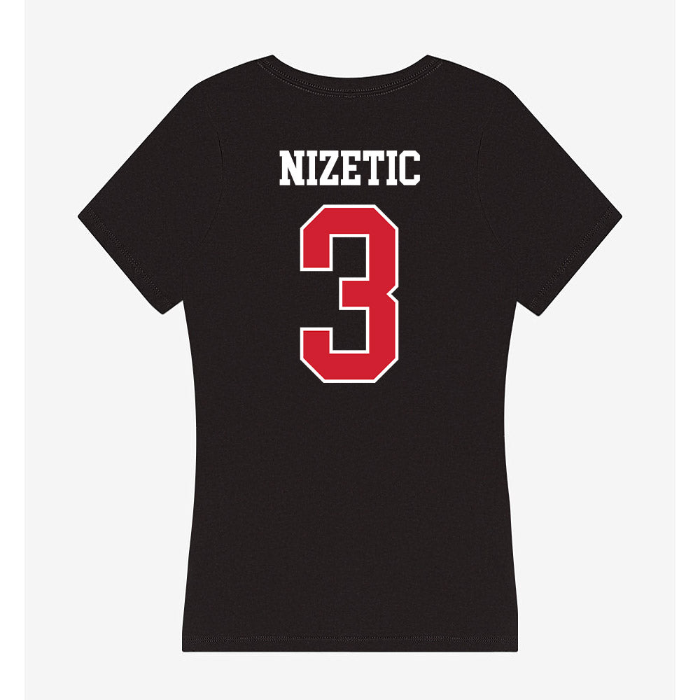 Eastern Washington - NCAA Women's Tennis : Leandra Nizetic - Women's V-Neck T-Shirt-1