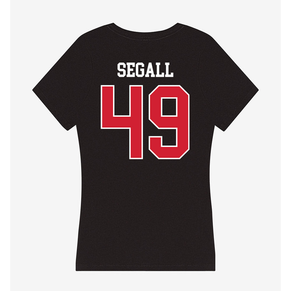 Eastern Washington - NCAA Football : Kamden Segall - Women's V-Neck T-Shirt-1