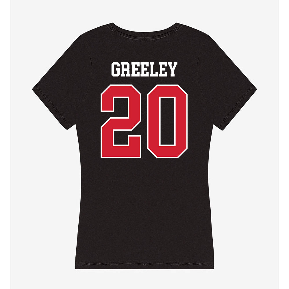 Eastern Washington - NCAA Football : Dre Greeley - Women's V-Neck T-Shirt-1