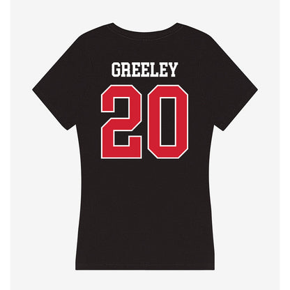 Eastern Washington - NCAA Football : Dre Greeley - Women's V-Neck T-Shirt-1