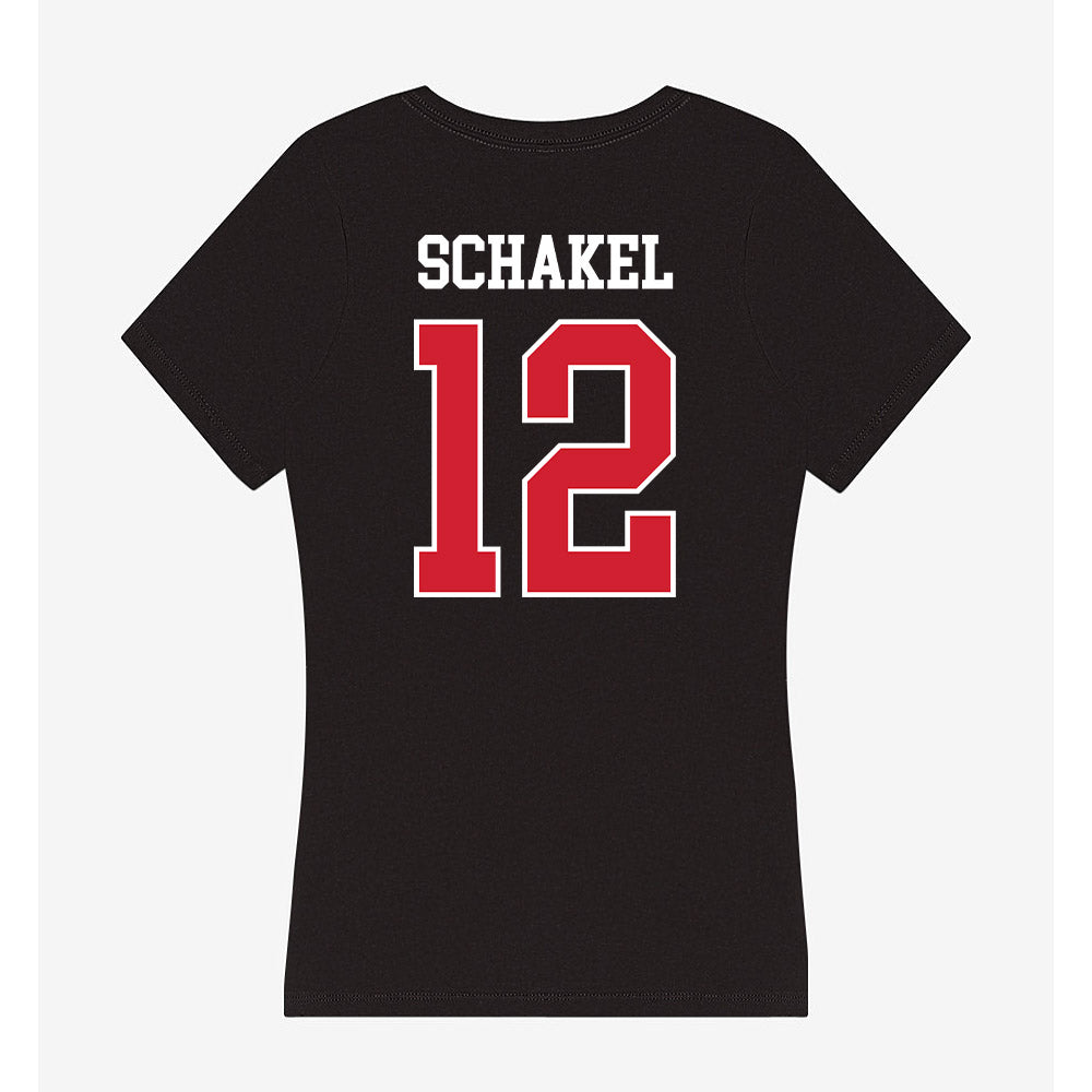 Eastern Washington - NCAA Football : Jake Schakel - Women's V-Neck T-Shirt-1