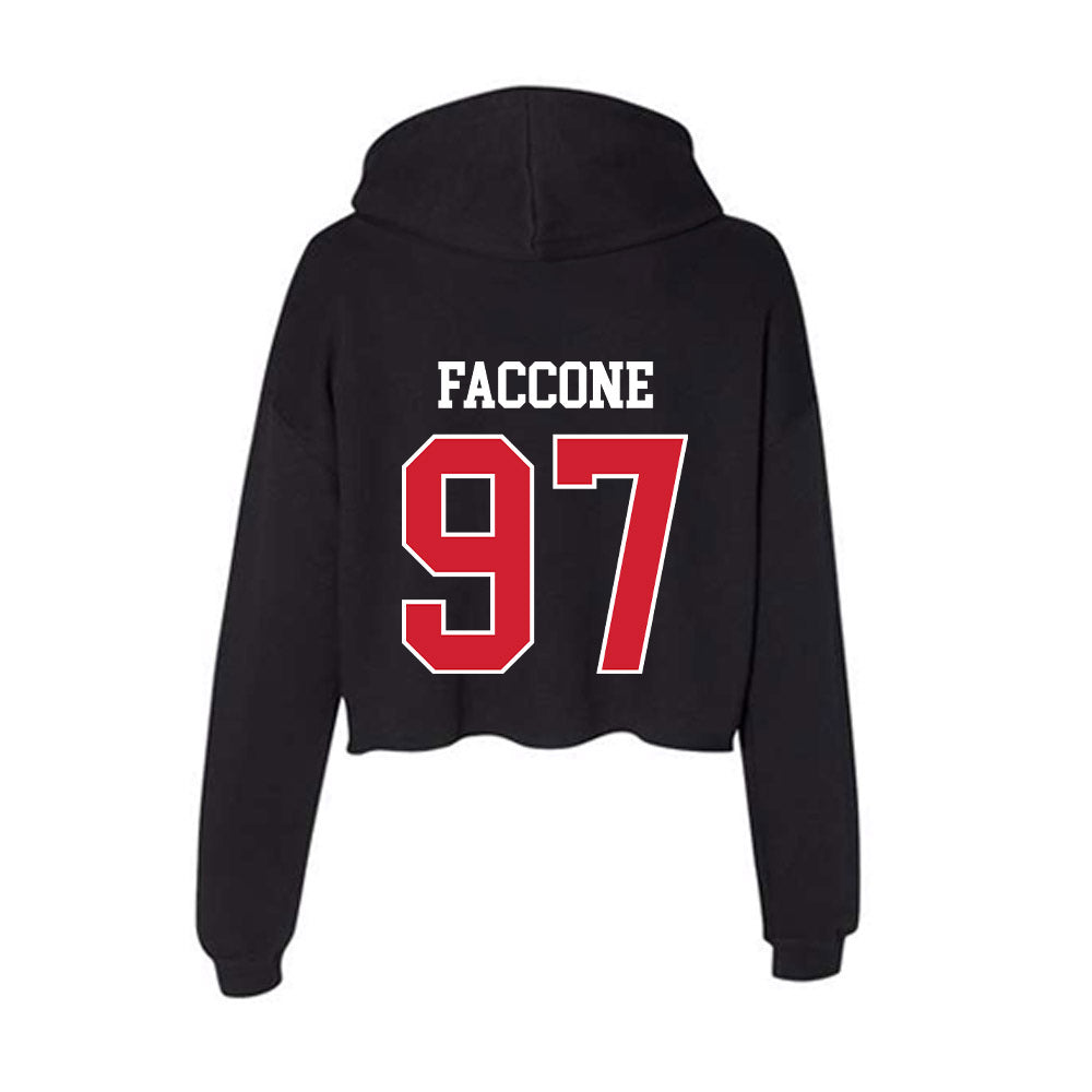 Eastern Washington - NCAA Football : Luke Faccone - Women's Crop Fleece Hoodie-1