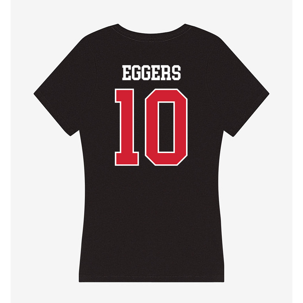 Eastern Washington - NCAA Women's Basketball : Jaecy Eggers - Women's V-Neck T-Shirt-1