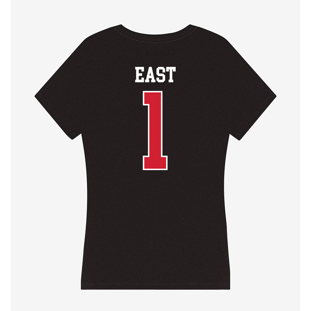 Eastern Washington - NCAA Football : Jamai East - Women's V-Neck T-Shirt-1